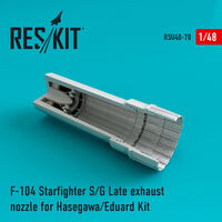 F-104 Starfighter (S/G Late) exhaust nozzle for Hasegawa/Eduard Kit