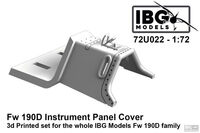 Fw 190D Instrument Panel Cover - 3D Printed For IBG Fw 190D Family