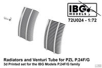 Radiators and Venturi Tube for PZL P.24 F/G