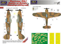 Hurricane Mk.I Battle Of Britain Camouflage Painting Mask A-Scheme (For AZ Models, Eduard, ARMA Hobby, Hasegawa, Revell, Airfix, Academy, Hobby Boss, Smer)