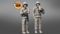 US Army WWII Drinking Beer Soldiers #2