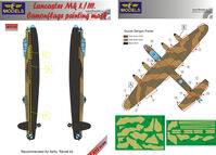 Lancaster Mk.I. / III. Camouflage Painting Mask (Airfix, Revell Kits)