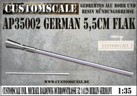 German 5,5cm Alu Barrel mit Resin Mndungsbremse