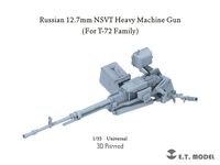 Russian Heavy Machine Gun 12.7mm NSVT for T-72 Family