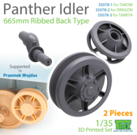 Panther Idler 665mm Ribbed Back Type