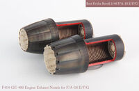 Boeing F/A-18 E/F/G Super Hornet / Growler- Nozzle and After Burner Set - Closed (designed to be used with Revell kits)