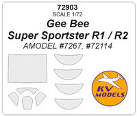 Gee Bee Super Sportster R1 / R2 (AMODEL #7267, #72114) + wheels masks - Image 1