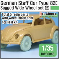 German Staff Car Type 82E  Wheel set 02-Wide(Semperit) ( for RFM 1/35) - Image 1