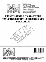 Savoia S.79 Sparviero vacuform canopy correction set for Italeri - Image 1