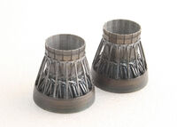 McDonnell-Douglas F-15 C/D/E/K Eagle - P&W Exhaust Nozzle Set - Closed(designed to be used with Academy kits) - Image 1