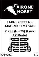 Curtiss P-36 (H-75) Hawk - fabric effect airbrush masks (for AZ Model kits)