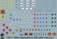 Tablice rejestracyjne wz.2000, goda i napisy eksploatacyjne pojazdw Wojska Polskiego cz 1