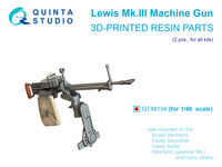 Lewis Mk.III Machine Gun - 2 pcs (3D-Printed / for All Kits)
