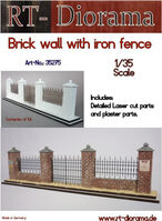Brick Wall with Iron Fence - Image 1