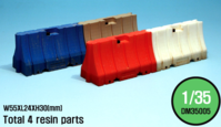 Modern 6ft Plastic Jersey Barrier set (4 PCS) - Image 1
