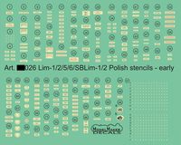 LiM-1/2/5/6/SBLim-1/2 Polish stencils early - Image 1