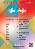 INKJET White Decal paper x 3 sheets(210mm x 297mm)