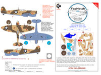 Supermarine Spitfire Mk.Vc - Desert USA camouflage pattern paint masks (for Airfix, Eduard, ICM and Tamiya kits) - Image 1
