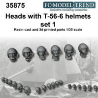 Heads with T-56-6 helmet set 1