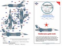 Lockheed-Martin F-16 C Fighting Falcon - Aggressor Splinter Blue camouflage pattern paint masks (for Italeri, Revell and Tamiya kits) - Image 1