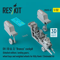 OV-10 (A, C) Bronco Cockpit (Detailed Edition), Landing Gears, Wheel Bays And Weighted Wheels For Kitty Hawk / Zimimodel Kit (3D Printed) - Image 1