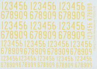 Swedish Narrow Numerals - Yellow (1936-1962 period)