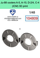 Ju-88 Coolers A-5/A-10/D-2/4/C-4 (For ICM)