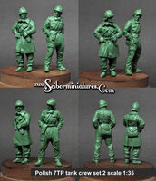 Polish 7TP tank crew set 2