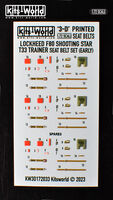 F-80 Shooting Star and T-33 Jet Trainer (EARLY) - Ejection Seat Belts/Straps Cushions (for Airfix, Hasegawa and Sword kits) - Image 1