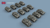 UK Sherman Firefly x6 - 3D Printed
