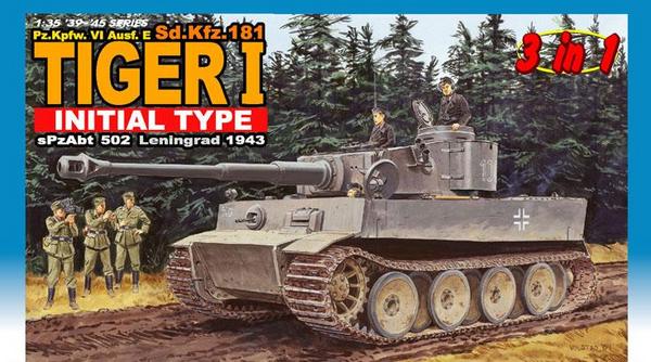 Pz.Kpfw. VI Ausf. E (Sd.Kfz. 181) Tiger I Initial Type (3 in Pz.Kpfw. VI Ausf. E (Sd.Kfz. 181) Tiger I Initial Type (3 in