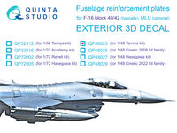 General Dynamics F-16 Block 40/42 - Reinforcement Plates (for Tamiya kits)