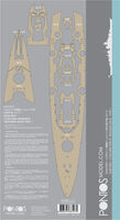 German Battleship Tirpitz Wooden Deck Set Type T (for Tamiya) - Image 1