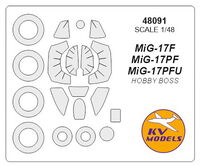 MiG-17F / PF / PFU  (HOBBY BOSS) + wheels masks - Image 1