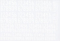 Swedish Narrow Numerals - White (1936-1962 period)
