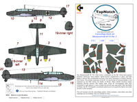 Messerschmitt Bf-110 C/D/E/F/G- camouflage pattern paint masks - Pattern 3 (for Eduard kits) - Image 1