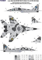 Digital Masks for MiG-29UB, Ukranian Air Forces, digital camouflage (Use & Foxbot Decal)