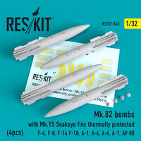 Mk.82 bombs with Mk.15 Snakeye Fins thermally protected (4 pcs)(F-4, F-8, F-14 F-18, A-1, A-4, A-6, A-7, AV-8B)