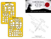 B-25B Mitchell Canopy Mask In & Out (For Academy/Accurate Miniatures)