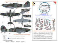 Hawker Hurricane Mk.II C / Nightfighter - Europe Pattern A Camouflage pattern paint masks (for Arma Hobby, Hasegawa, Italeri and Revell kits)