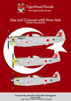 Turkish Air Forces P-47 D Thunderbolt - Stars and Crescent with Nose Arts - Image 1