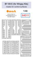 Messerschmitt Bf-109 E Masks for Control Surfaces (for Wingsy Kits) - Image 1