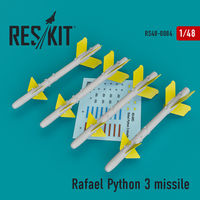 Rafael Python 3 missile (4 pcs)  (IAI Kfir, F-15C/I, F-16I, JF-17, MiG-21, Mirage F.1)