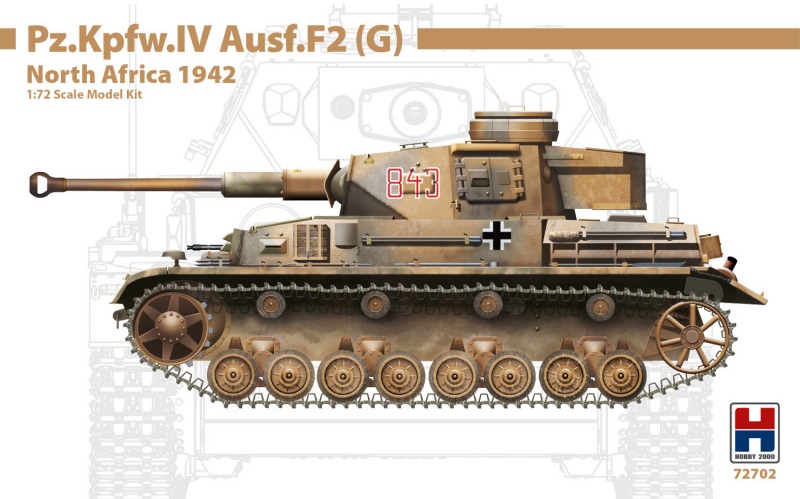 Pz.Kpfw.IV Ausf.F2 (G) North Africa 1942 model do sklejania