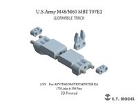 U.S.Army M48/M60 MBT T97E2 Workable Track (3D Printed) (For AFV/Takom/Trumpeter Kit) - Image 1