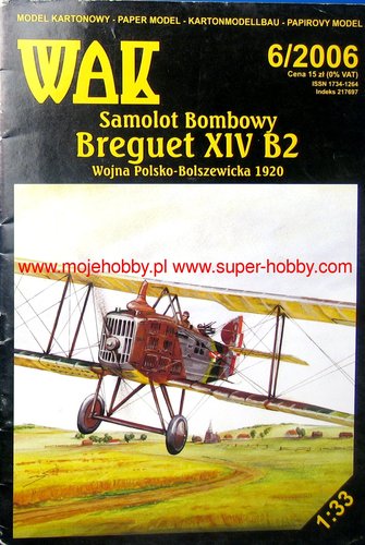 Samolot Bombowy Breguet XIVB2 Wojna Polsko-Bolszewicka 1920 - Image 1