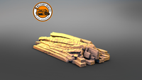 Stack Of Wooden Planks On Corbitt White 666
