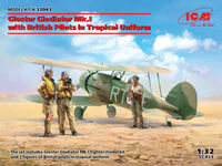 Gloster Gladiator Mk.I with British Pilots in Tropical Uniform - Image 1