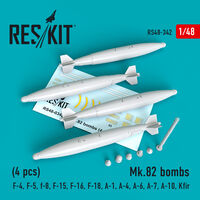 Mk.82 bombs (4pcs)(F-4, F-5, F-8, F-15, F-16, F-18, A-1, A-4, A-6, A-7, A-10, Kfir)