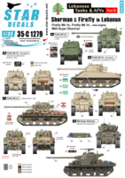 Lebanese Tanks & AFVs # 9. Sherman Firefly and M50 Super Sherman. Lebanese Army and militia.